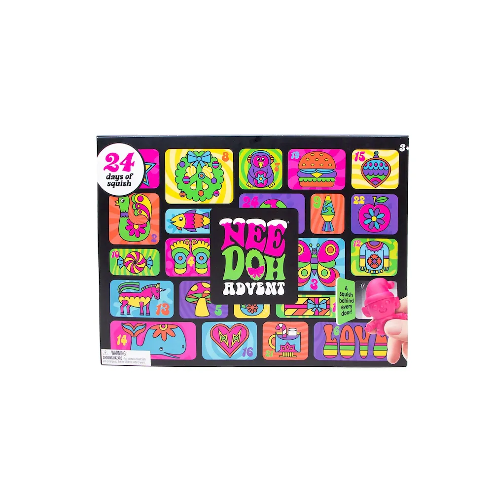 Premium Schylling NeeDoh Advent Calendar – Sensory Toy with a Satisfying Fillings. Shapes. and Textures