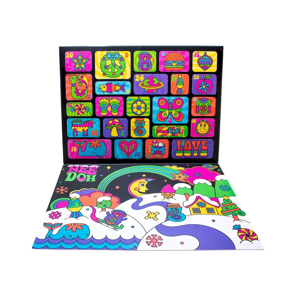 Premium Schylling NeeDoh Advent Calendar – Sensory Toy with a Satisfying Fillings. Shapes. and Textures - Image 2